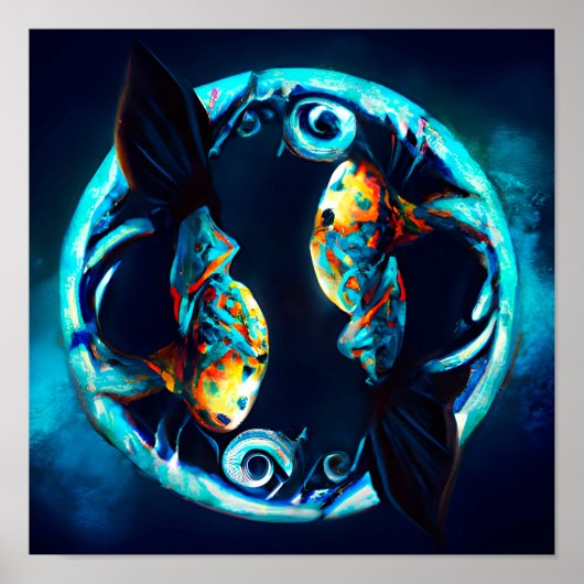 Tribale pisces poster (Voorkant)