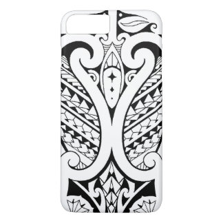 Tribale polynesiaanse tatoeage met Samoaanse eleme iPhone 8/7 Plus Hoesje