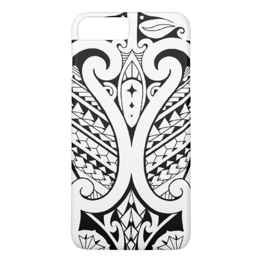 Tribale polynesiaanse tatoeage met Samoaanse eleme Case-Mate iPhone Case (Achterkant)