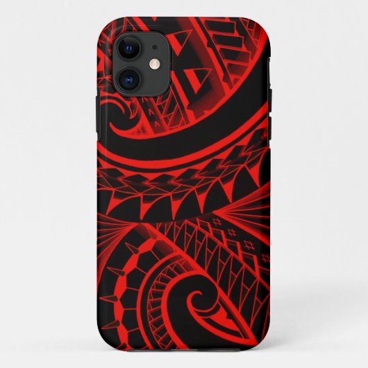 tribale polynesiaanse tatoeages in heldere kleuren Case-Mate iPhone case (Achterkant)