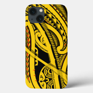 Tribale Polynesische tatoeage ontwerp met Maori ko Case-Mate iPhone Case