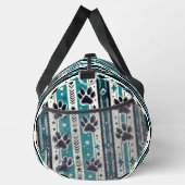 Tribale pootafdruk teal  plunjezak (Rechts)