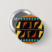 Tribale print I Ronde Button 5,7 Cm (Voorkant /achterkant)