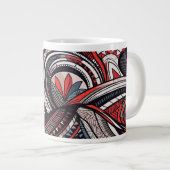 Tribale Prints Grote Koffiekop (Voorkant rechts)