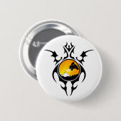 tribale quads ronde button 5,7 cm (Voorkant /achterkant)