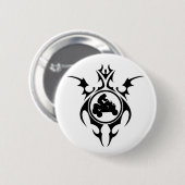 tribale quads ronde button 5,7 cm (Voorkant /achterkant)