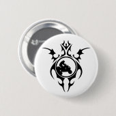 tribale quads ronde button 5,7 cm (Voorkant /achterkant)