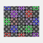 Tribale Quilt Fleece Deken (Voorkant (Horizontaal))