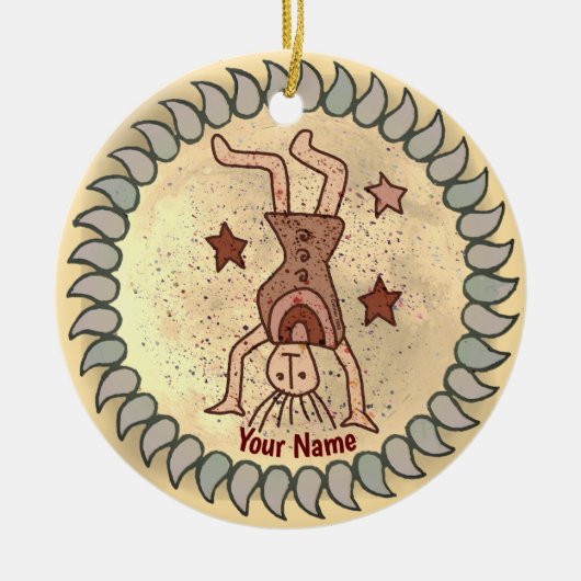 Tribale Radslag Keramisch Ornament (Voorkant)