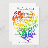 Tribale regenboogharten kaart (Voorkant / Achterkant)