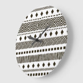 Tribale ritmes: etnische geometrische patronen grote klok (Hoek)