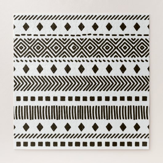 Tribale ritmes: etnische geometrische patronen legpuzzel (Verticaal)