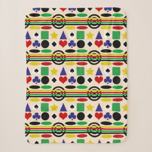 Tribale Scandinavische Noordse Patroon Ontwerp Sherpa Deken