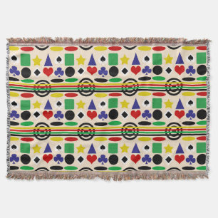 Tribale Scandinavische Nordic Patroon Ontwerp Deken