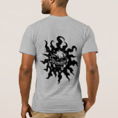 Tribale schedel (2 zijkanten) t-shirt (Achterkant)