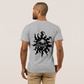 Tribale schedel (2 zijkanten) t-shirt (Achterkant volledig)