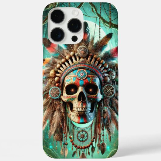 Tribale schedel Case-Mate iPhone case (Achterkant)