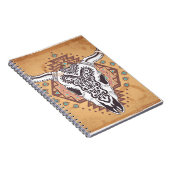 Tribale schedel: dierenillustratie. notitieboek (Rechterzijde)