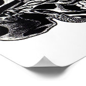 Tribale schedel (Tattoos) Poster (Hoek)