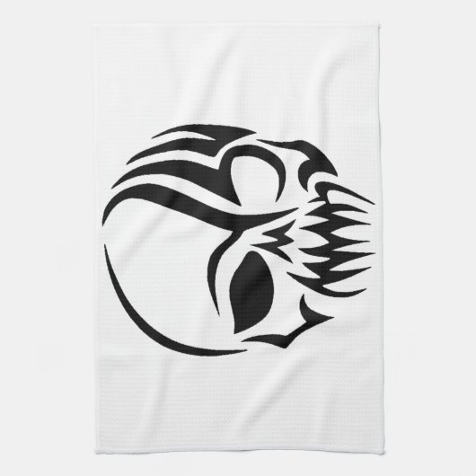 Tribale schedel theedoek (Verticaal)