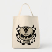 Tribale schedel tote bag (Voorkant)