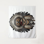 Tribale schedel wandkleed (Voorkant)