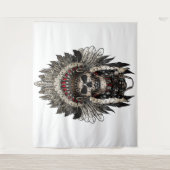 Tribale schedel wandkleed (Voorkant)