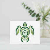 Tribale schildpad briefkaart (Staand voorkant)