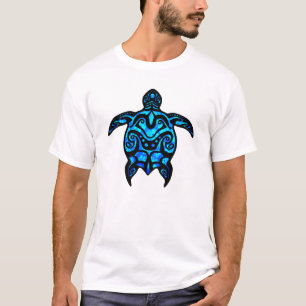 Tribale schildpad Hibiscus T-shirt