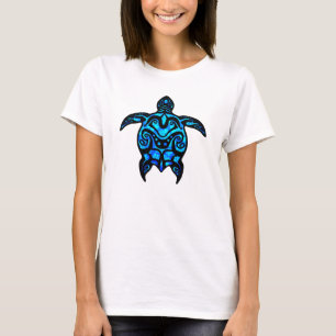 Tribale schildpad Hibiscus T-shirt