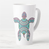 Tribale schildpad latte mok (Rechterhoek)