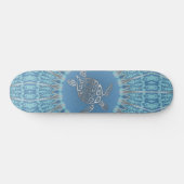 Tribale Schildpad Mandala | Kust Persoonlijk Skateboard (Horizontaal)