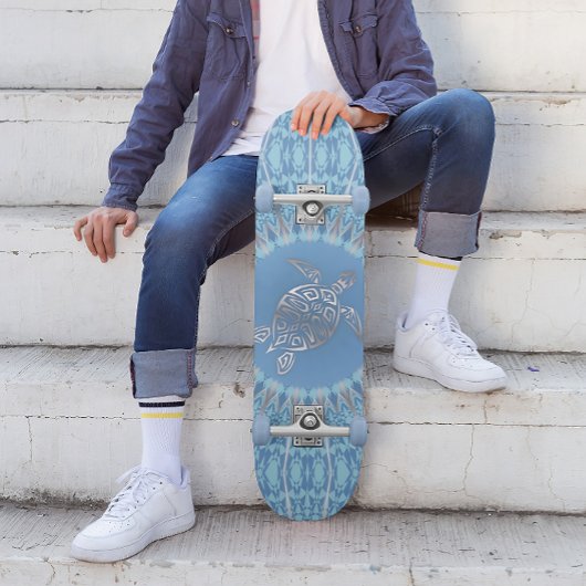 Tribale Schildpad Mandala | Kust Persoonlijk Skateboard