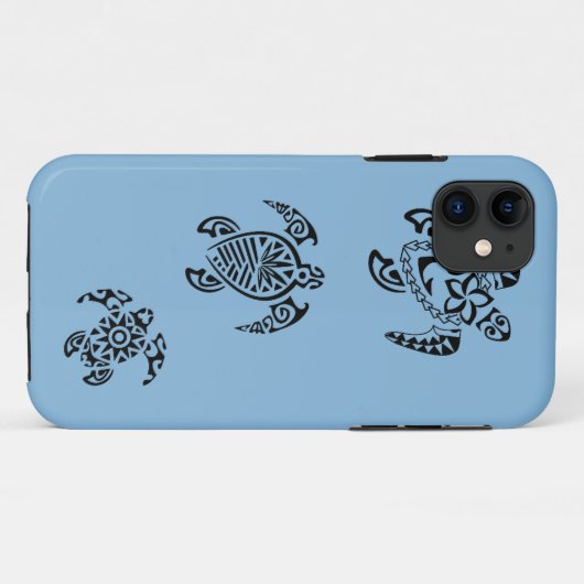 Tribale schildpad — ontwerp Case-Mate iPhone case (Achterkant (horizontaal))