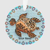 Tribale schildpad ornament (voorkant)