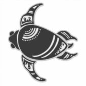 Tribale Schildpad Sticker (Voorkant)