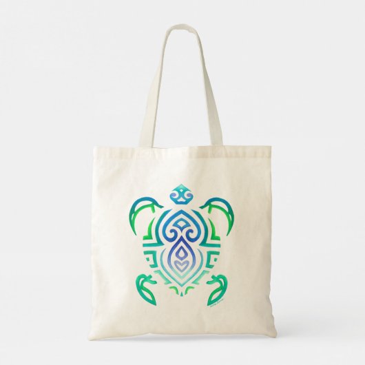 Tribale schildpad tote bag (Achterkant)