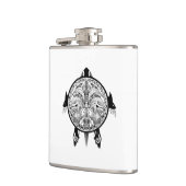 Tribale schildpadden Tattoo Heupfles (Links)