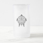 Tribale schildpadden Tattoo Matglas Bierpul (Center)