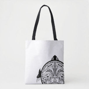 Tribale schildpadden Tattoo Tote Bag