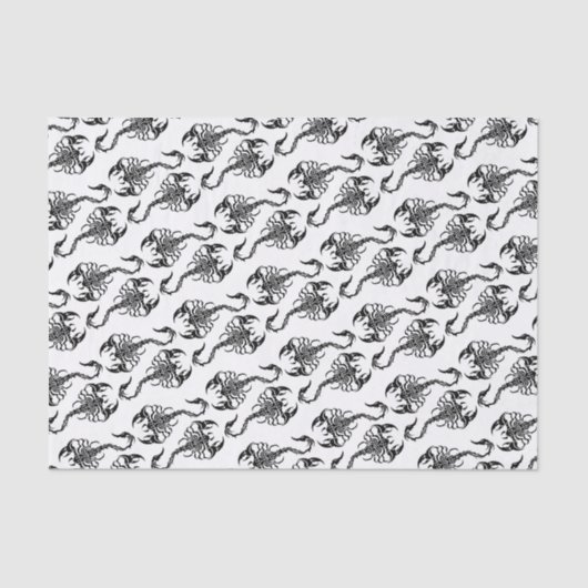 Tribale Scorpion Art Tissuepapier (Voorkant)