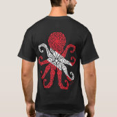 Tribale Scuba vlag Octopus T-shirt (Achterkant)