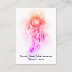*~* Tribale shamanic . Dream Catcher Sacred Shaman Visitekaartje