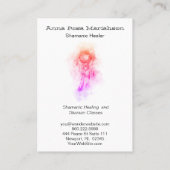 *~* Tribale shamanic . Dream Catcher Sacred Shaman Visitekaartje (Achterkant)