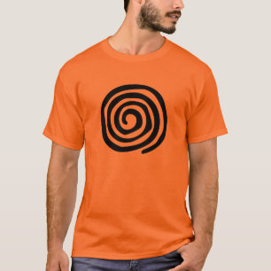 Tribale spiraal-petroglyph stamkunst t-shirt