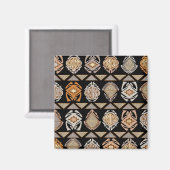 Tribale Sprong Kikkers Magneet (Voorkant / Achterkant)