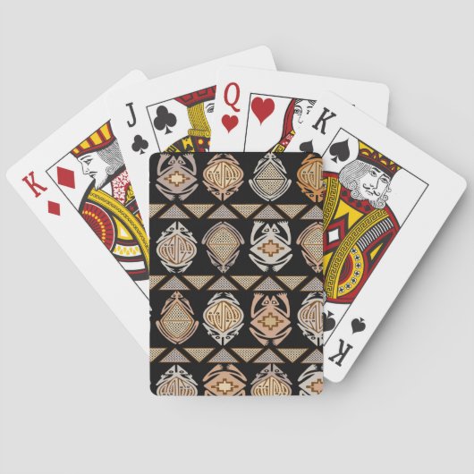Tribale Sprong Kikkers Pokerkaarten (Achterkant)