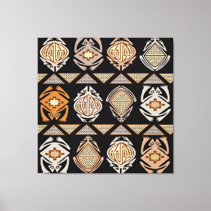 Tribale Sprongkikkers Canvas Afdruk