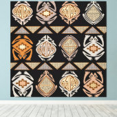 Tribale Sprongkikkers Canvas Afdruk (Insitu (Houten vloer))