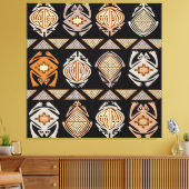 Tribale Sprongkikkers Canvas Afdruk (Insitu (Woonkamer))